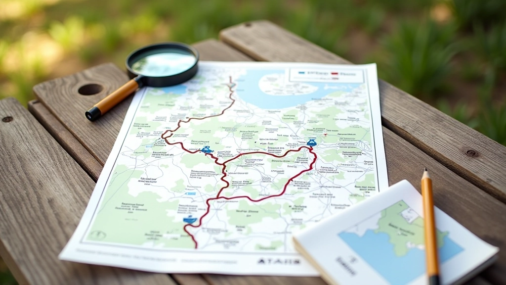 Mapa cyklostezky Ohře s vyznačeným routováním, koupaliště a služby, navigace